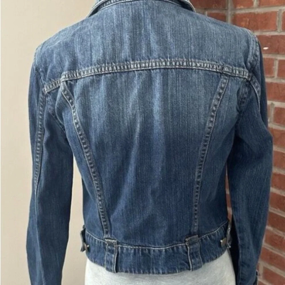 CAbi JEANS Classic Retro Key Zipper Pull Butterfly Jean Denim Jacket - Picture 3 of 10